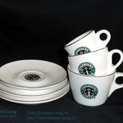 Starbucks Ceramic Coffee Cup & Saucer 2