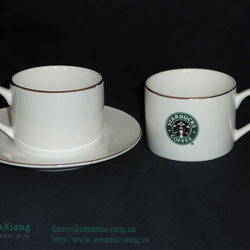 220CC Ceramic Coffee Cup & Saucer