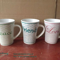 B&R V Shape Ceramic mugs with Printing