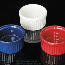 Color Glazed Pet Food Bowl