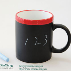 Black Chalk Ceramic Coffee Mugs