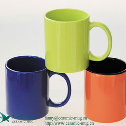 Color Glazed Ceramic Mugs 11oz 2