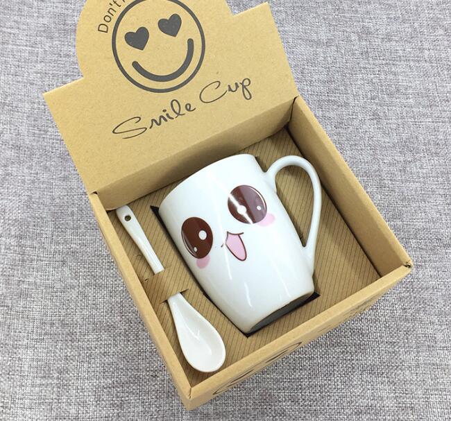 Lovely expression ceramic cup custom Mug
