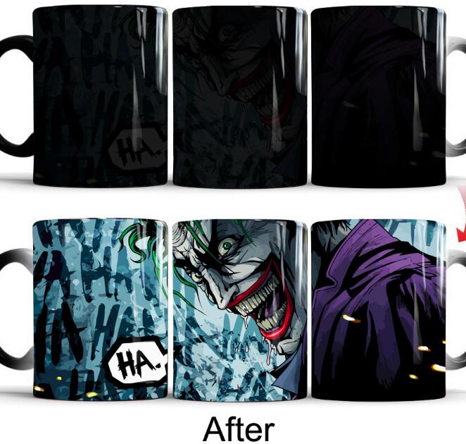 Magic Cup Batman Joker color changing Thermal Mug