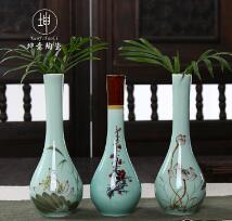 Hand painted ceramic vase simple and fresh vase