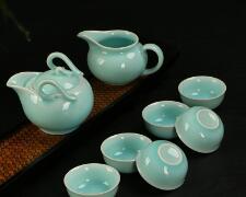 Wholesale blue glaze tea set ceramic Kung Fu tea set teapot