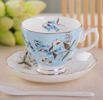 European coffee cup and saucer suit with spoon