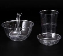 Factory direct disposable tableware set, bowl, spoon, cup and dish