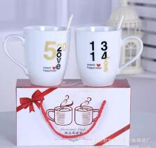 520 couple cup ceramic cup Promotion mugs wholesale