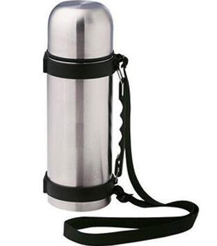 32oz/1.0L Stainless Steel Double Wall Vacuum Travel Bottle with Belt and Strap